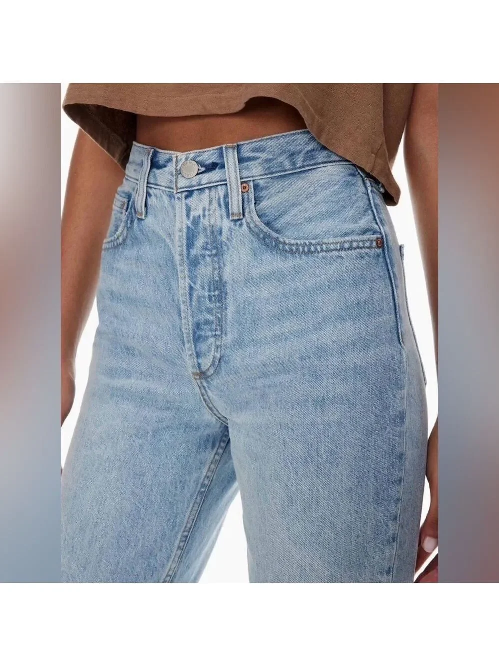 Denim Forum by Aritzia jeans-The Boyfriend High Rise Loose size 28-Retail $110 - Picture 3 of 12